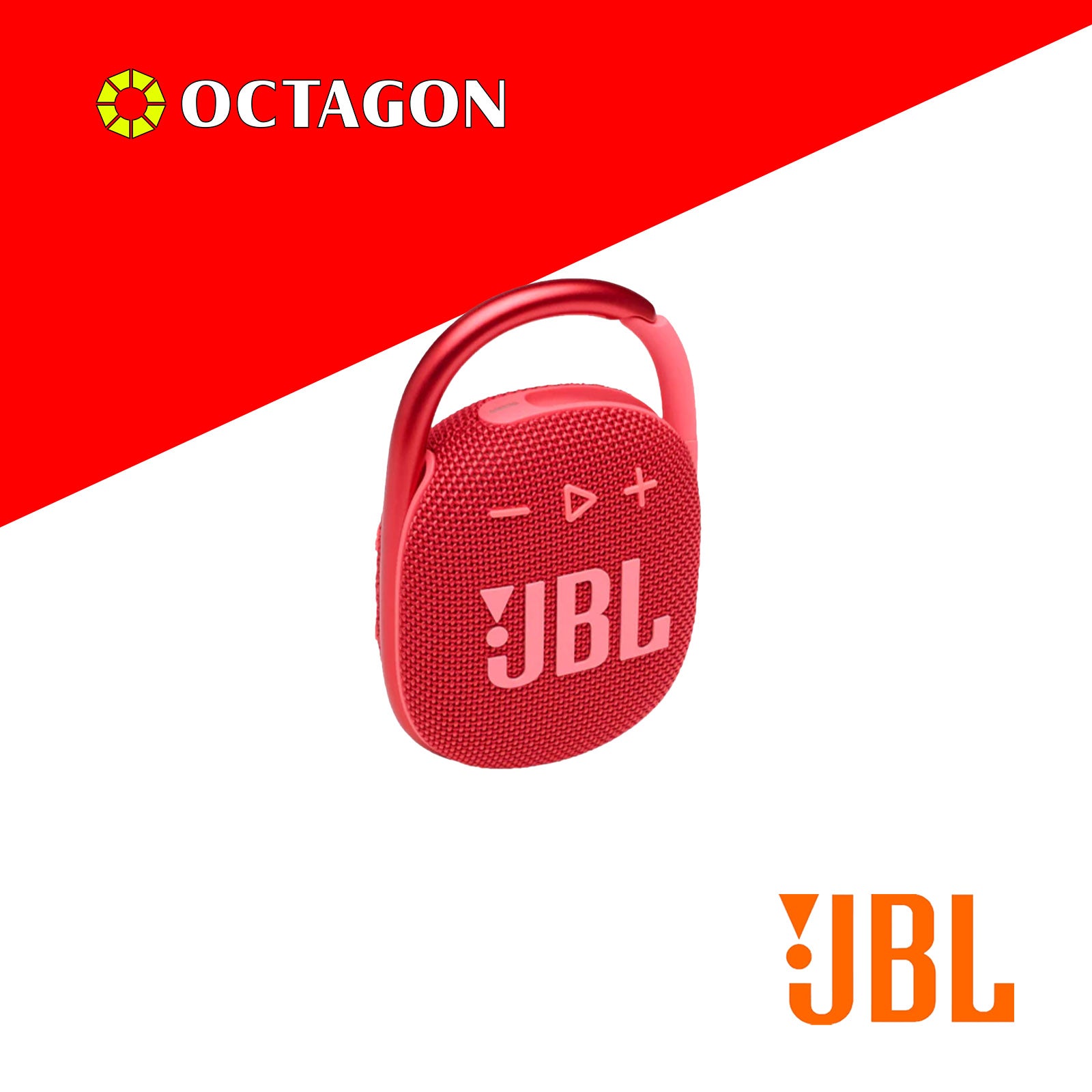 JBL CLIP 4 RED BT SPEAKER ULTRA-PORTABLE