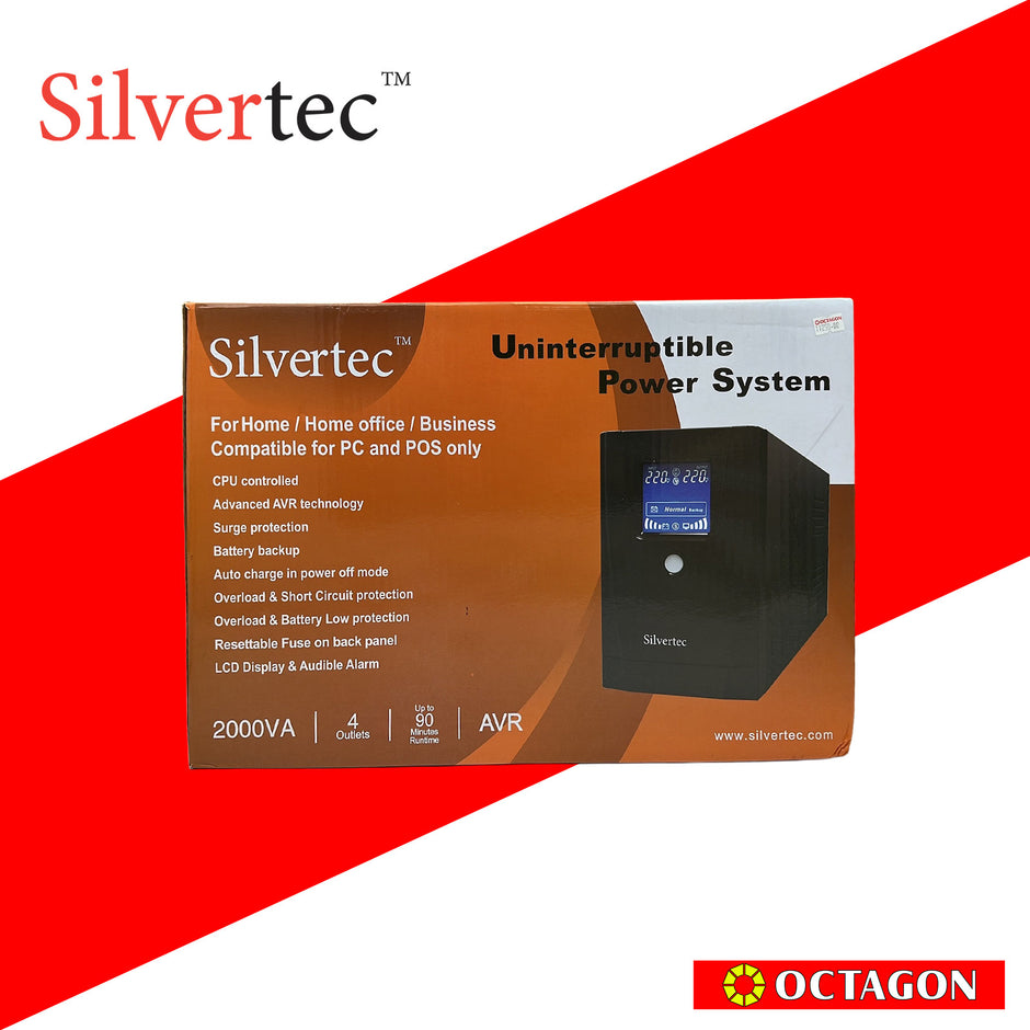 SILVERTEC POWERPLUS 2000PVA UPS – Octagon Computer Superstore