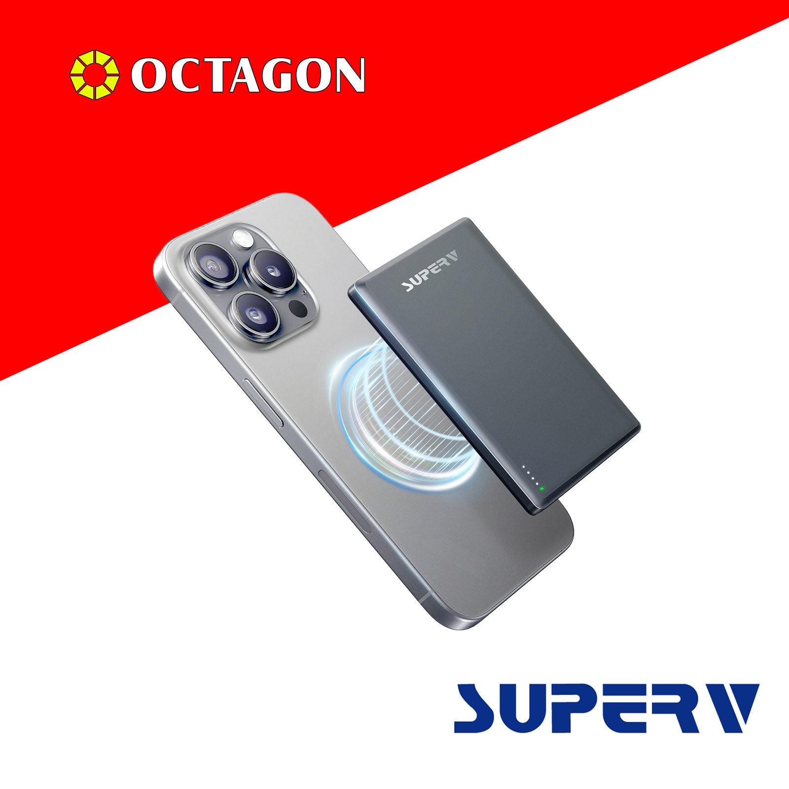 SUPERV POWER4 5000MAH ULTRA-THIN 15W MAGNETIC POWER BANK
