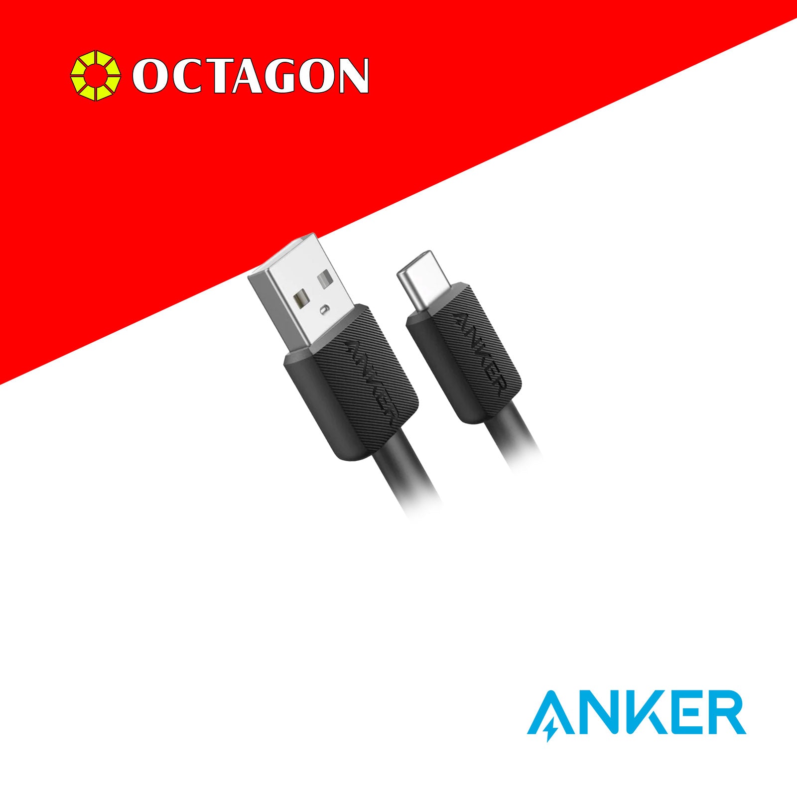 ANKER 322 USB-A TO USB-C CABLE 3FT
