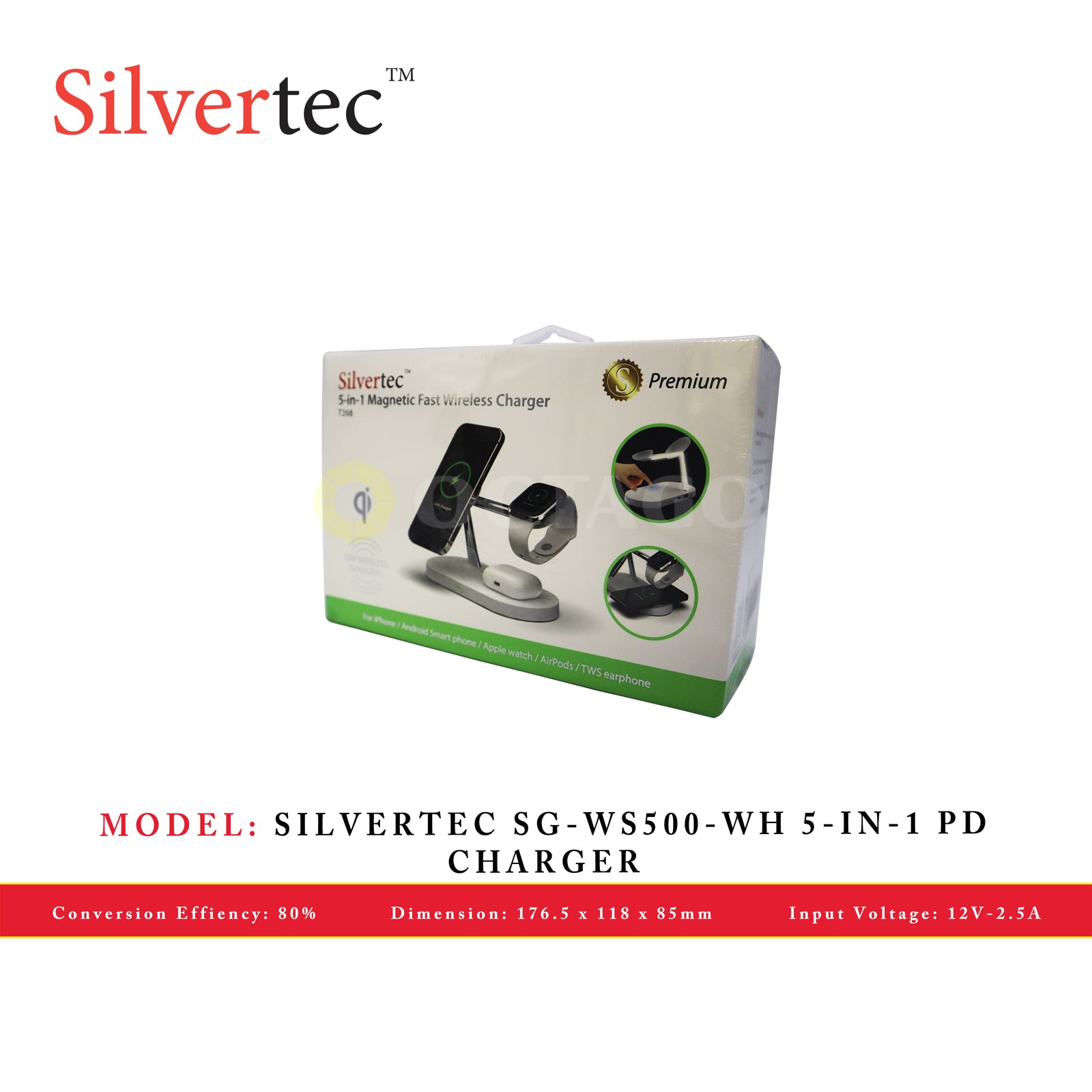 SILVERTEC SG-WS500-WH 5-IN-1 PD CHARGER