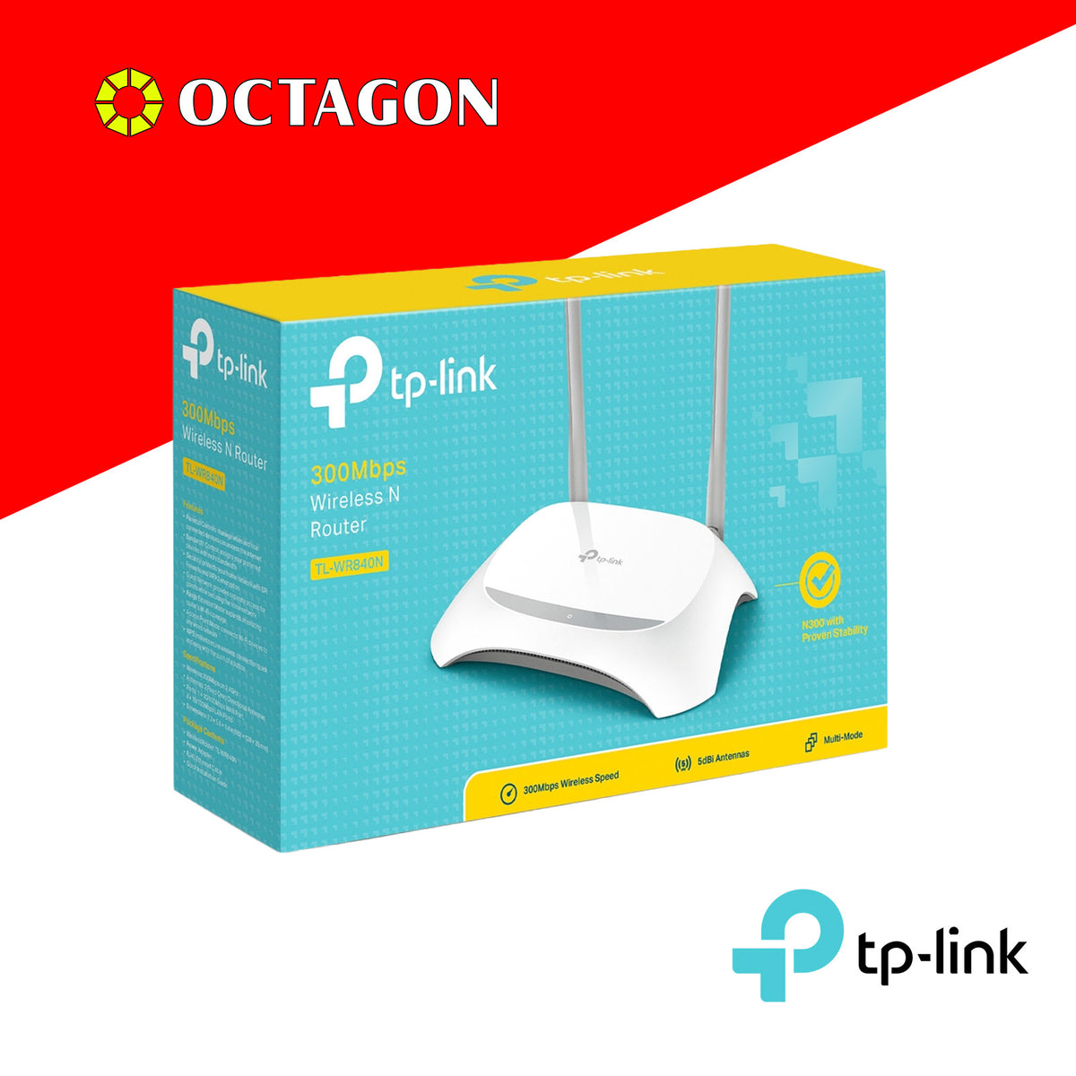 Octagon Router TPLINK TL-WR840N 300MBPS WIRELESS N ROUTER – Octagon Computer Superstore
