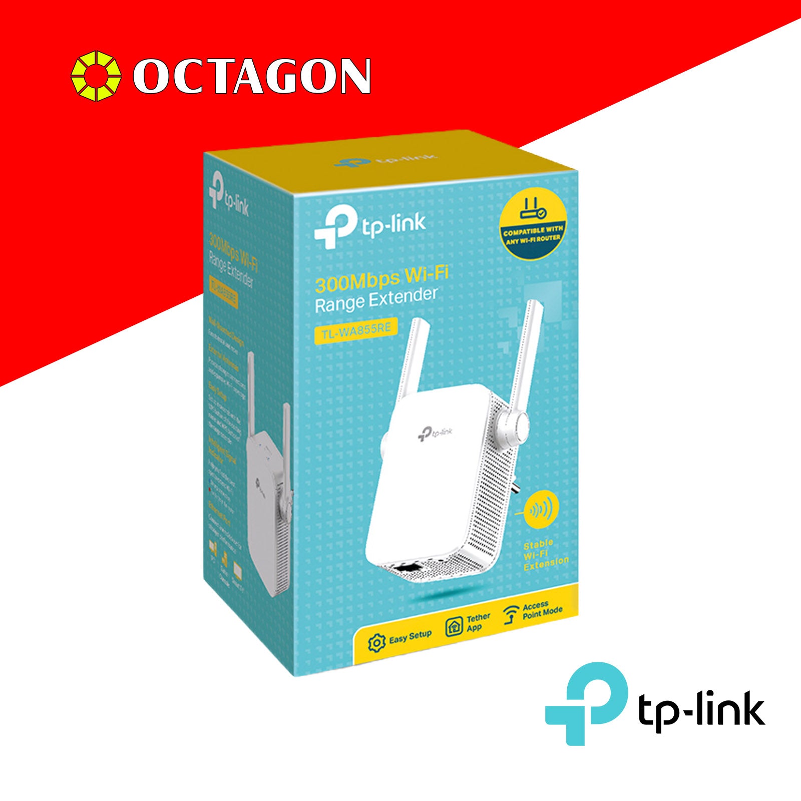 TPLINK TL-WA855RE 300MBPS MIMO WI-FI RANGE EXTENDER