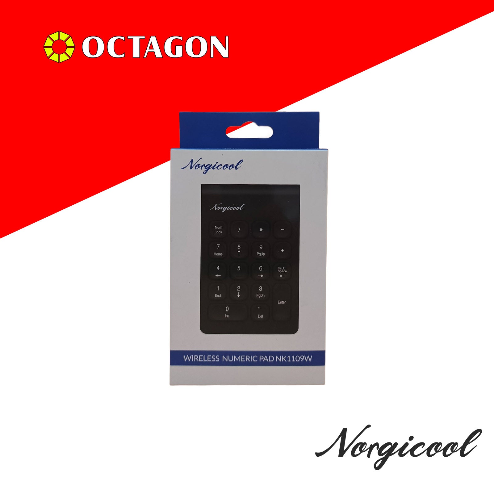 NORGICOOL NK1109W WL NUMERIC KEYPAD BLK
