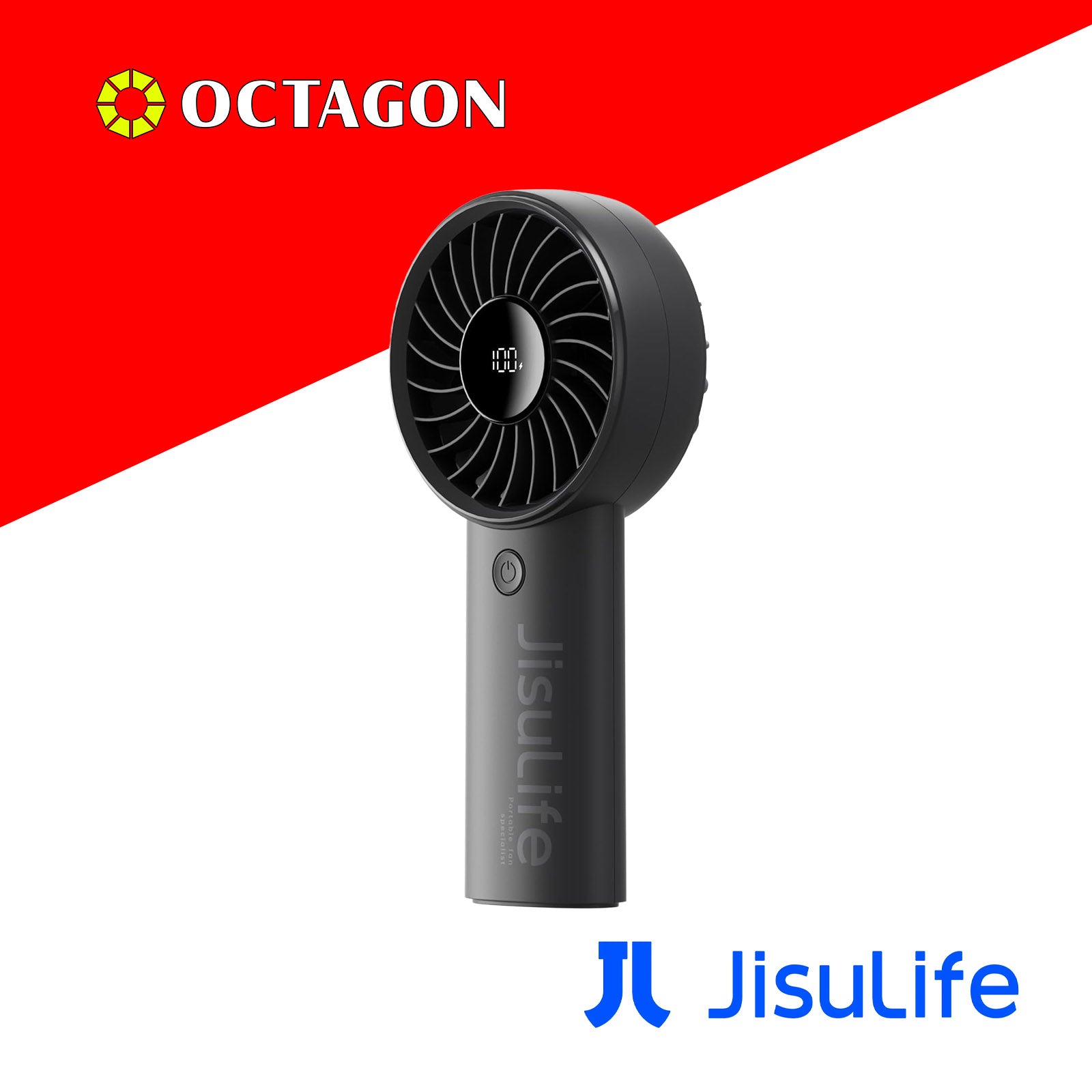 JISULIFE LIFE4 3600MAH BLACK HANDHELD FAN