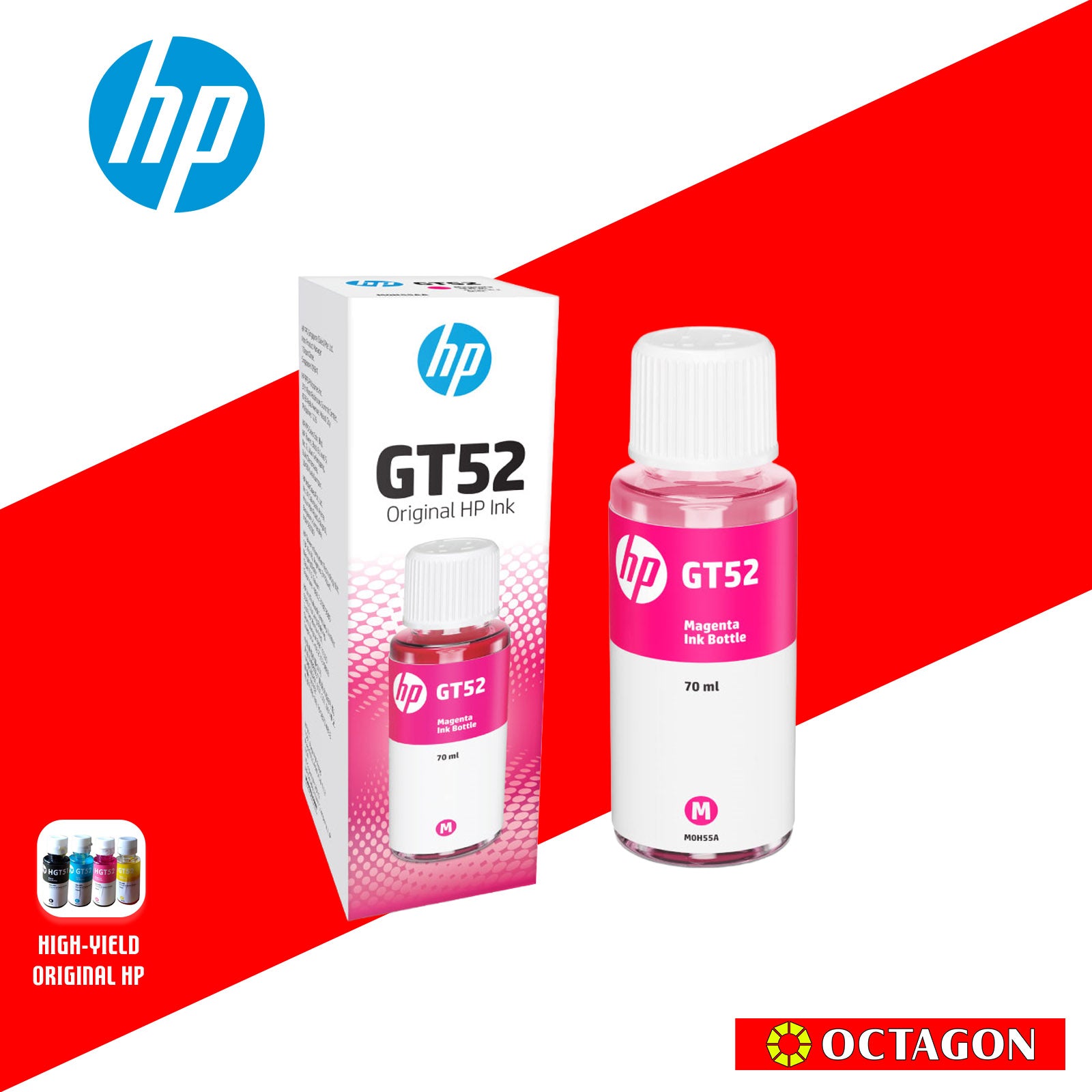HP MOH55AA GT52 MAGENTA INK BOTTLE