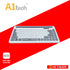 A1TECH AC-KB006-BK DUAL-MODE WIRELESS KEYBOARD 2.4G+BT / 84 KEYS / TABLET HOLDER (BLACK/WHITE)