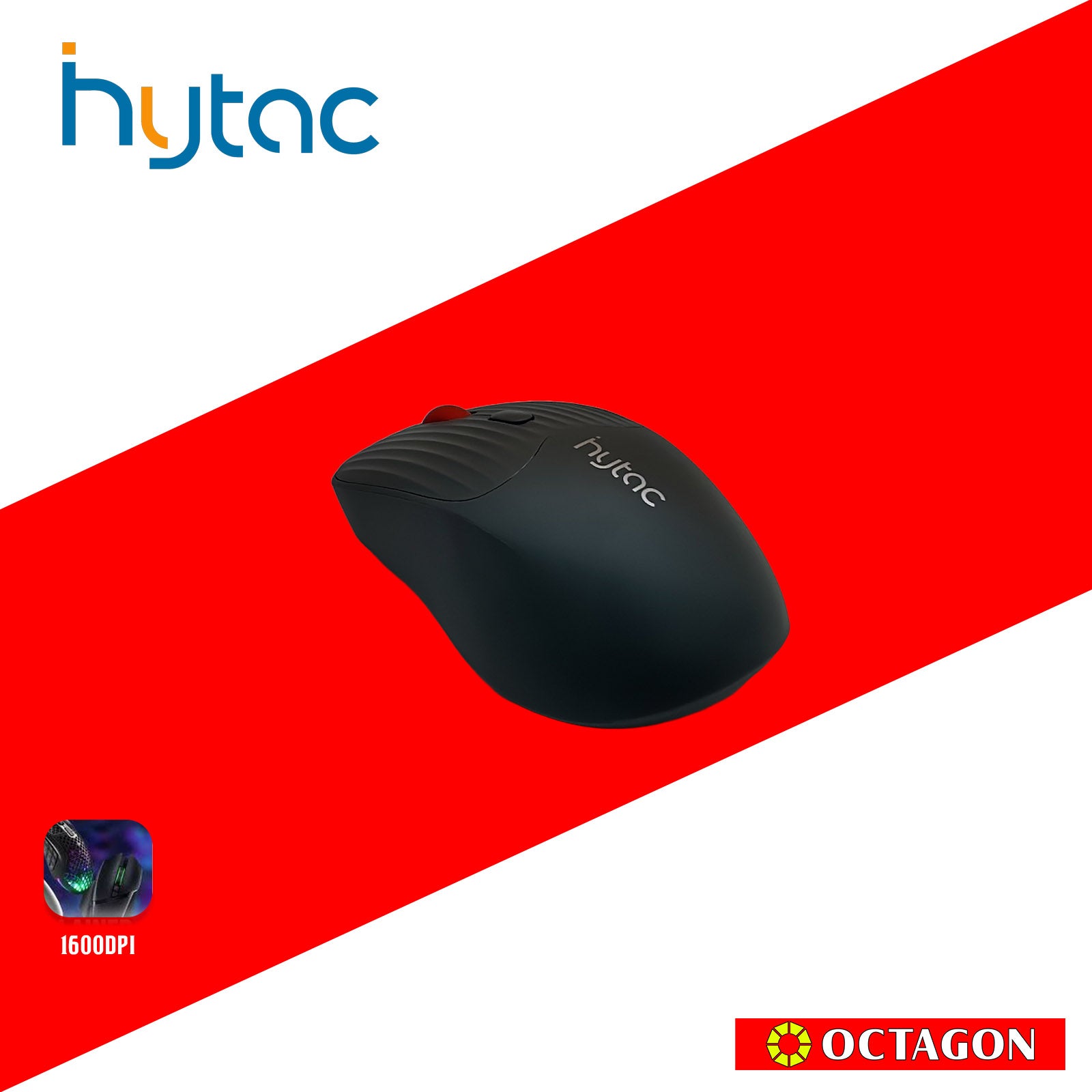 HYTAC HGS638 GREY 1600DPI DUAL MODE SILENT WIRELESS MOUSE