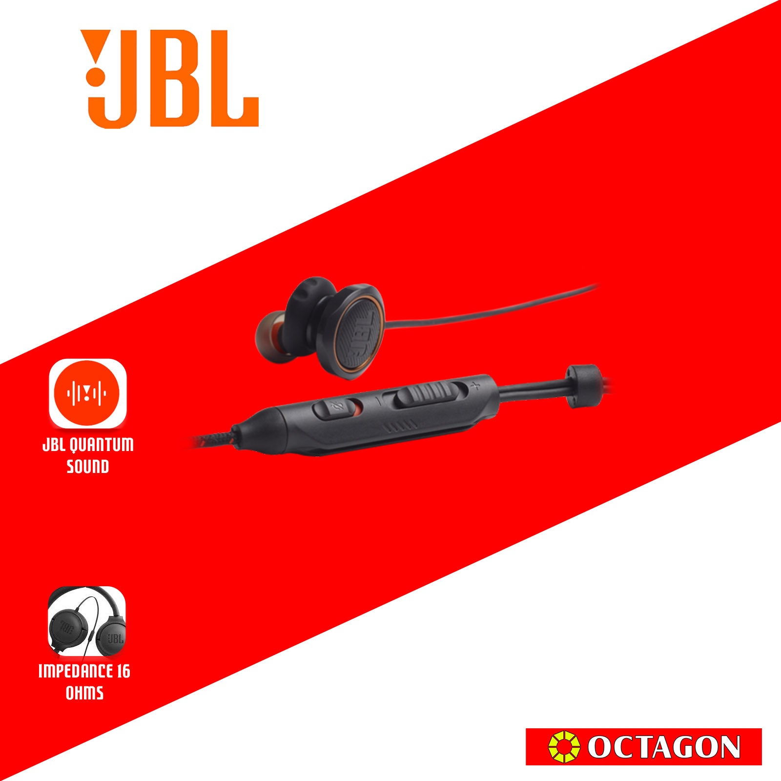 JBL QUANTUM 50 BLACK IN-EAR EARPHONE