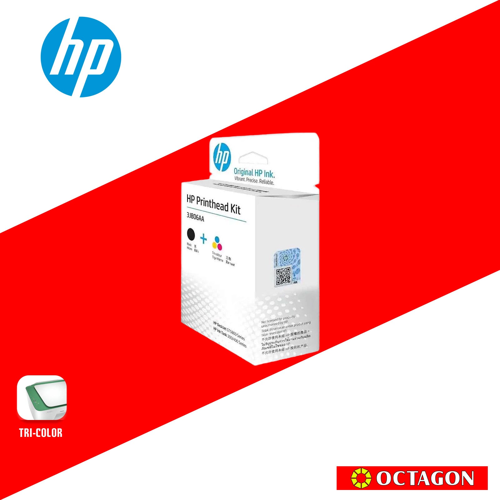 HP MOH50AA TRI-COLOR GT PRINTHEAD