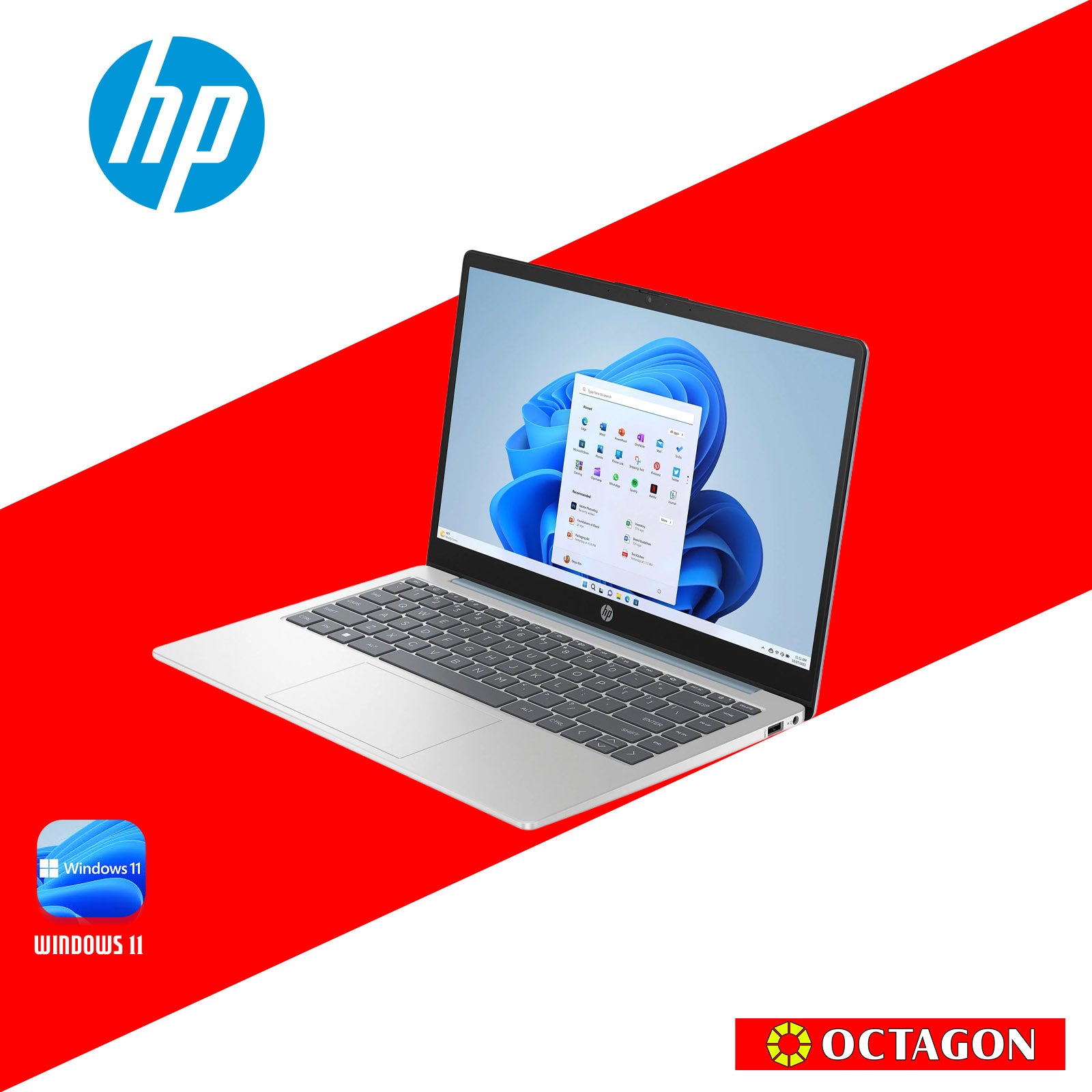 HP 14-EP0362TU/ CORE I3-N305/ 8GB DDR4/ 512GB SSD/ 14" FHD/ WIN 11/ OFFICE H&S/ SLV