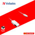 VERBATIM 66582 LIGHTNING TO USB-C CABLE WHITE 1M