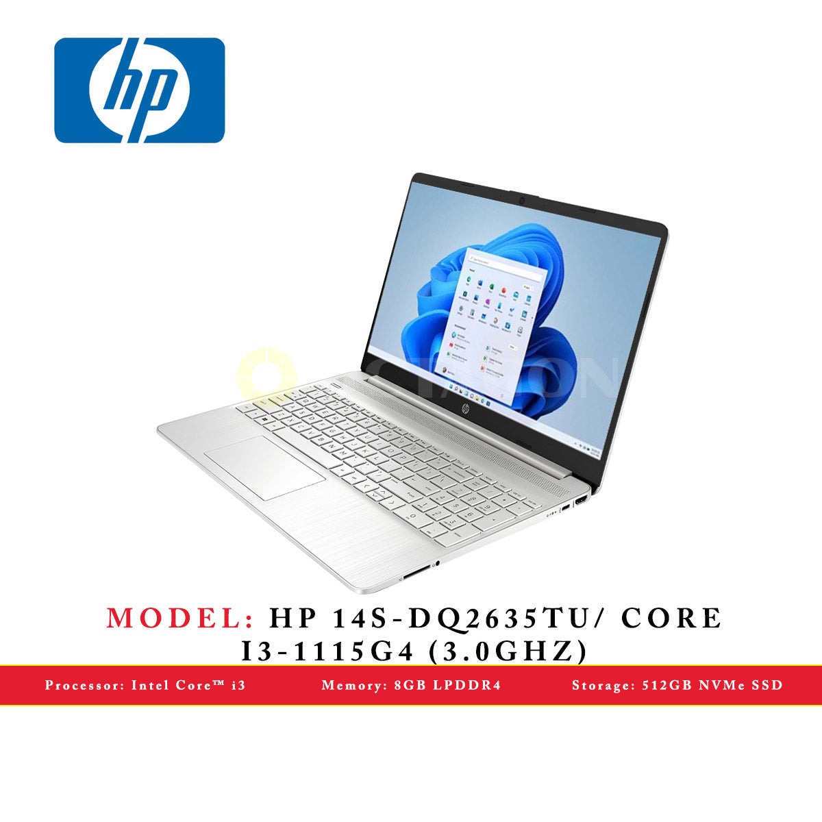 HP 14S-DQ2635TU/ CORE I3-1115G4 (3.0GHZ)