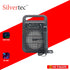 SILVERTEC SPBT-10601 USB/TF/AUX/FM/15W PORTABLE LED KARAOKE BT SPEAKER W/ HANDLE & WIRED MICROPHONE/ LITHIUM 3.7V/2400MAH