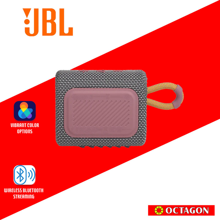 JBL GO 3 BT GRAY SPEAKER – Octagon Computer Superstore