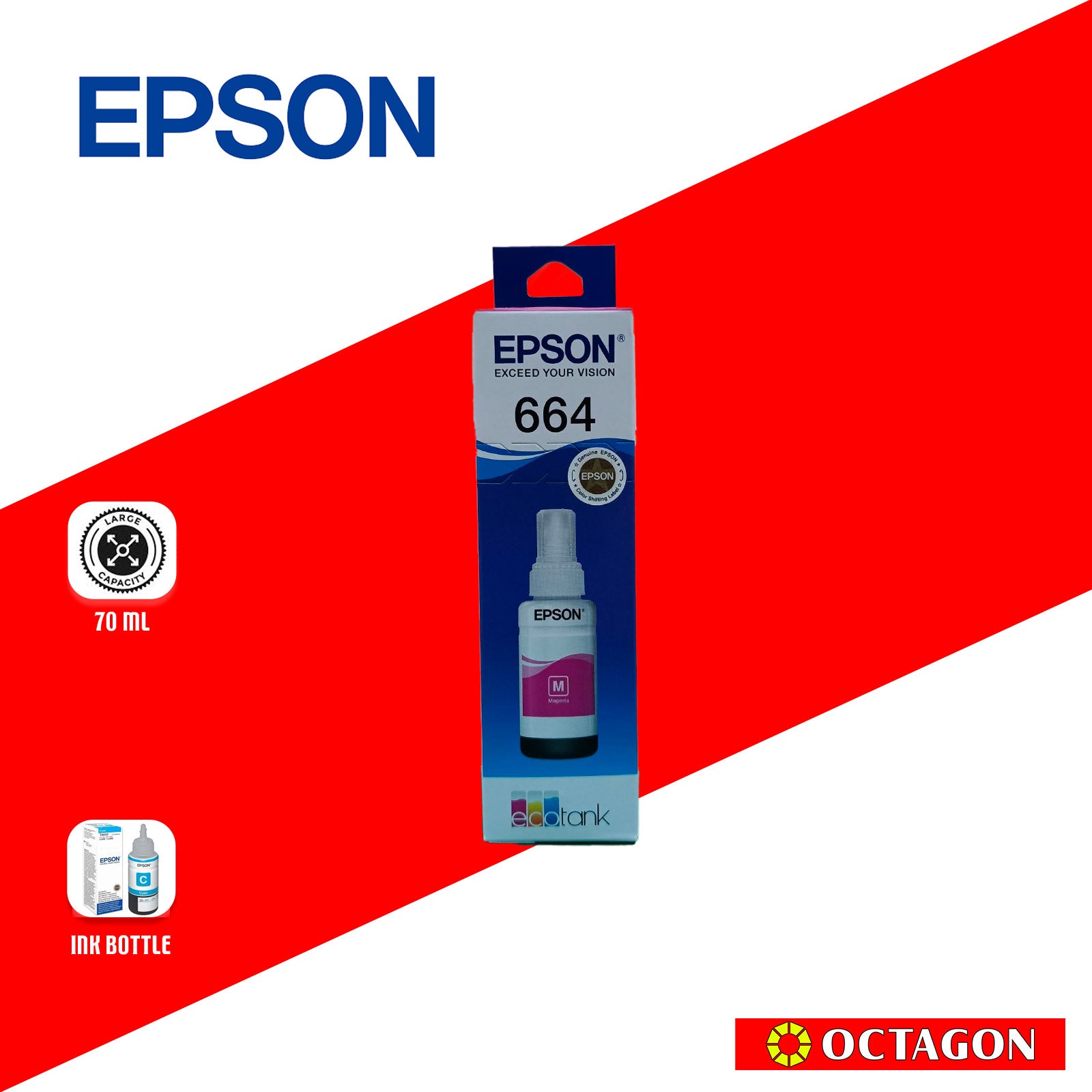 EPSON T664300 MAGENTA INK TANK