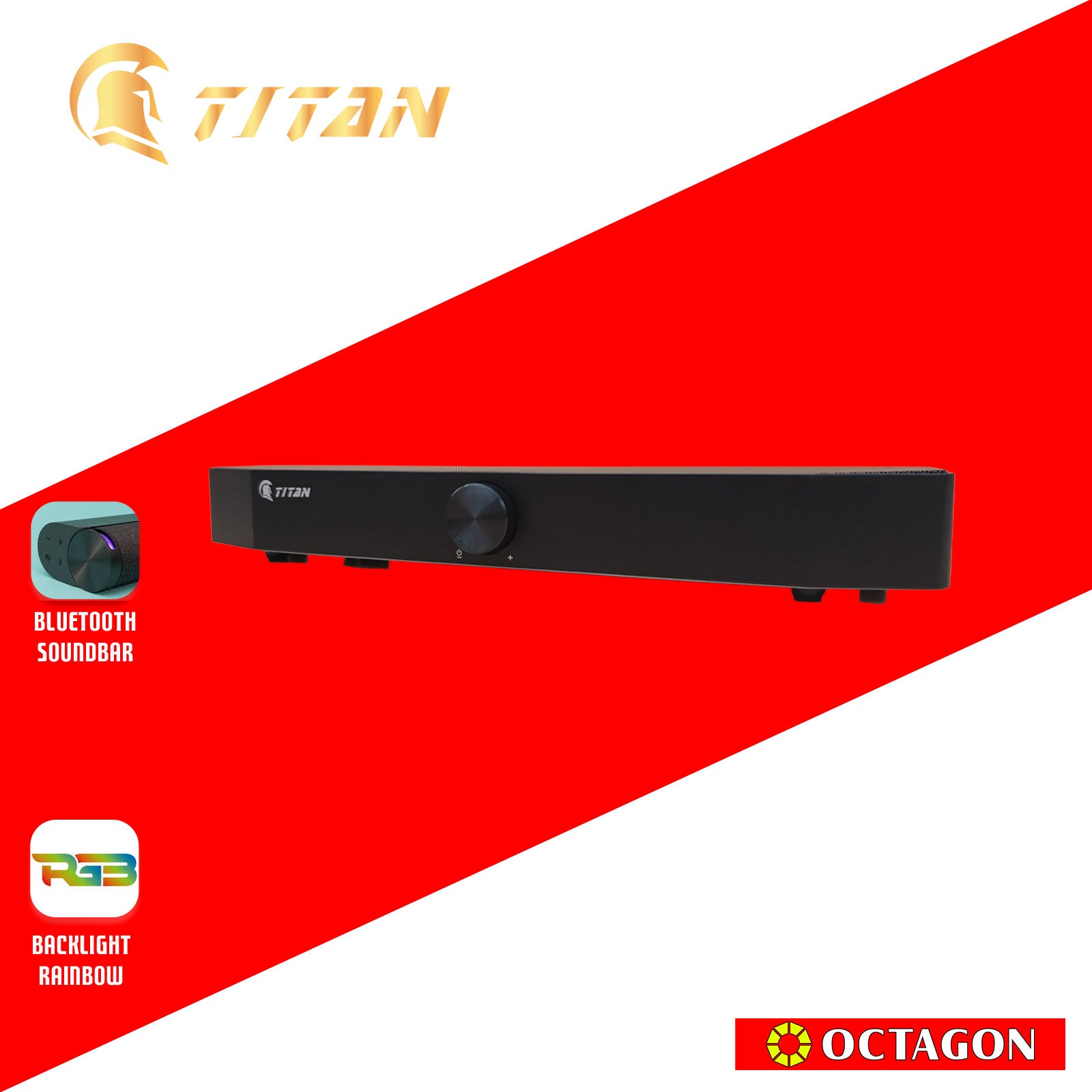 TITAN TSD-022 RGB BLUETOOTH SOUNDBAR SPEAKER 6W