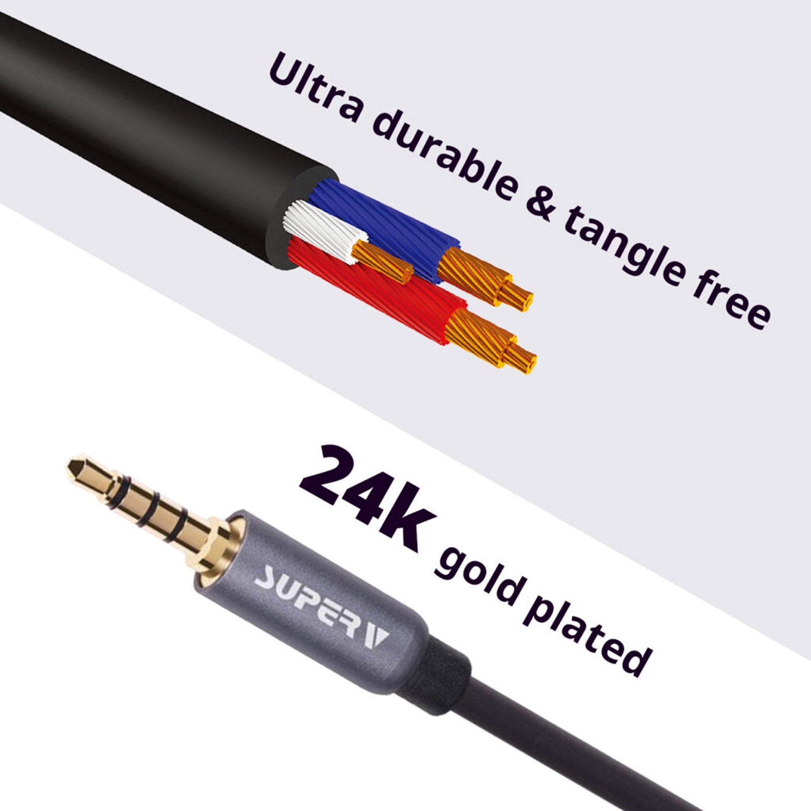 SUPERV AF100 AUDIO 3.5MM AM/AF EXTENSION CABLE