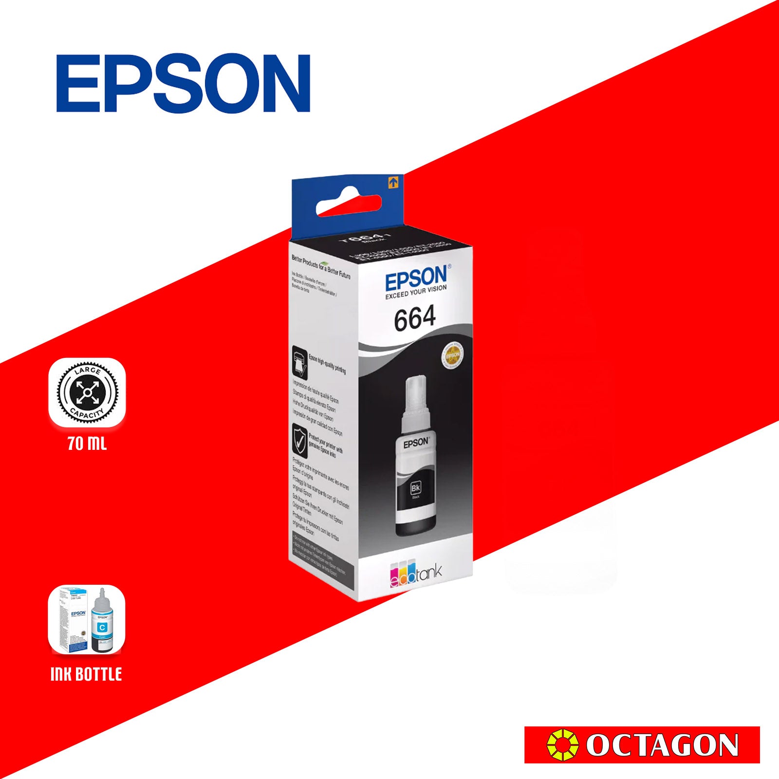 EPSON T664100 BLACK INK TANK