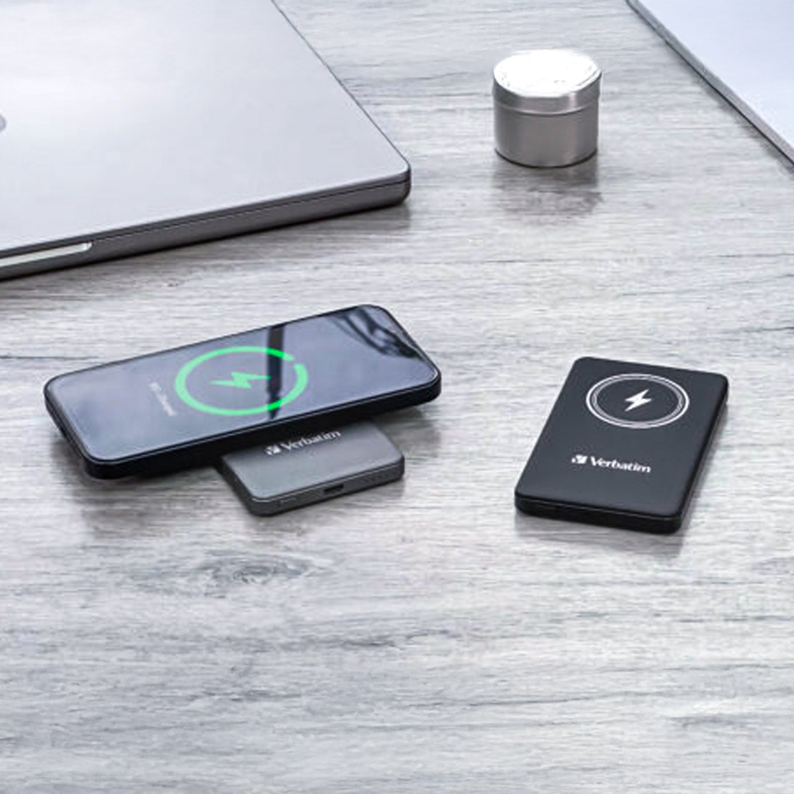 VERBATIM 66908 POWER PACK 5000MAH MAGNETIC WIRELESS CHARGING (GREY)