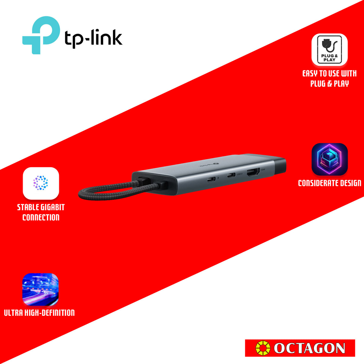 TPLINK UH6120C USB TYPE C 6 PORT HUB