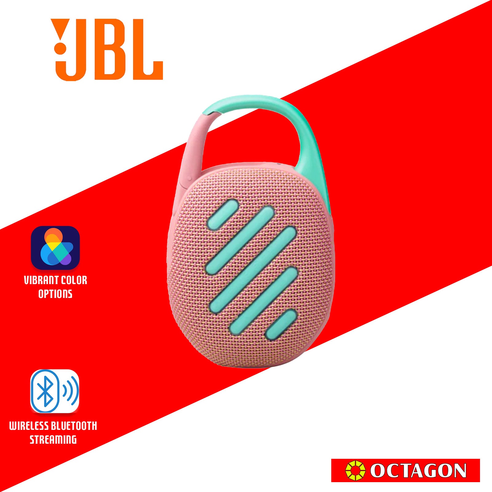 JBL CLIP 5 PINK BT SPEAKER ULTRA