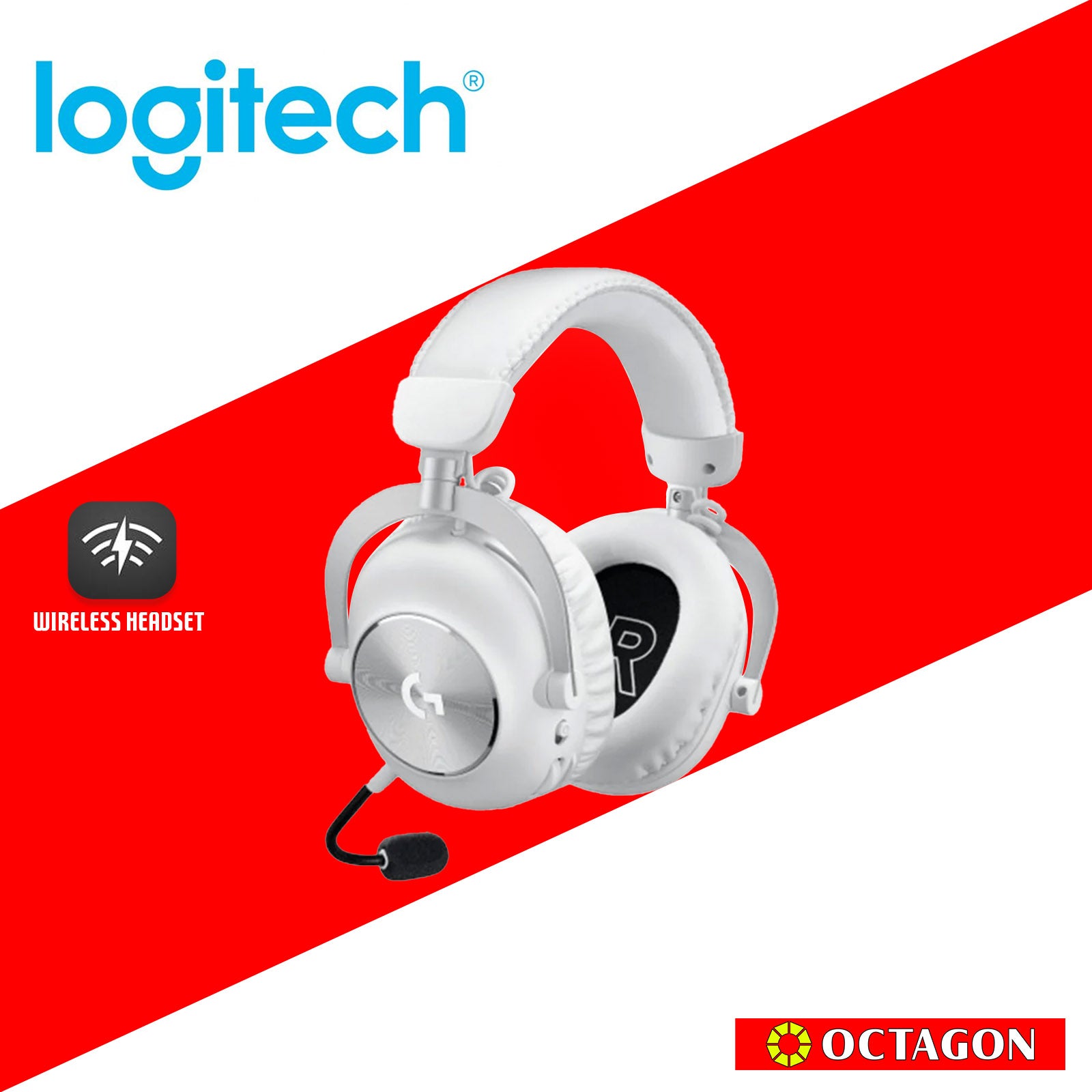 LOGITECH PRO X 2 LIGHTSPEED WHITE HEADSET