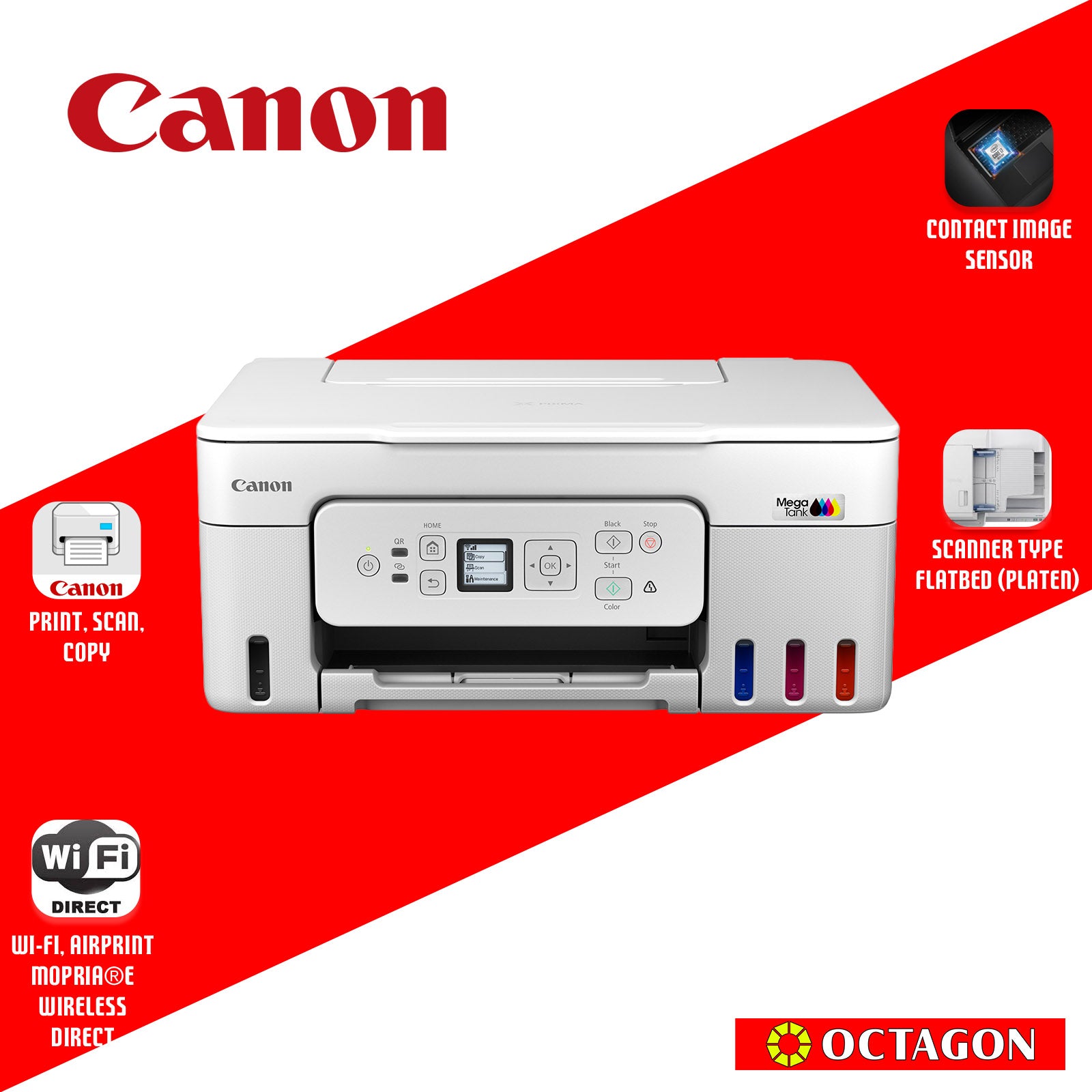 CANON PIXMA G3780 INK TANK PRINTER (GI-71 SERIES) AIO WIRELESS