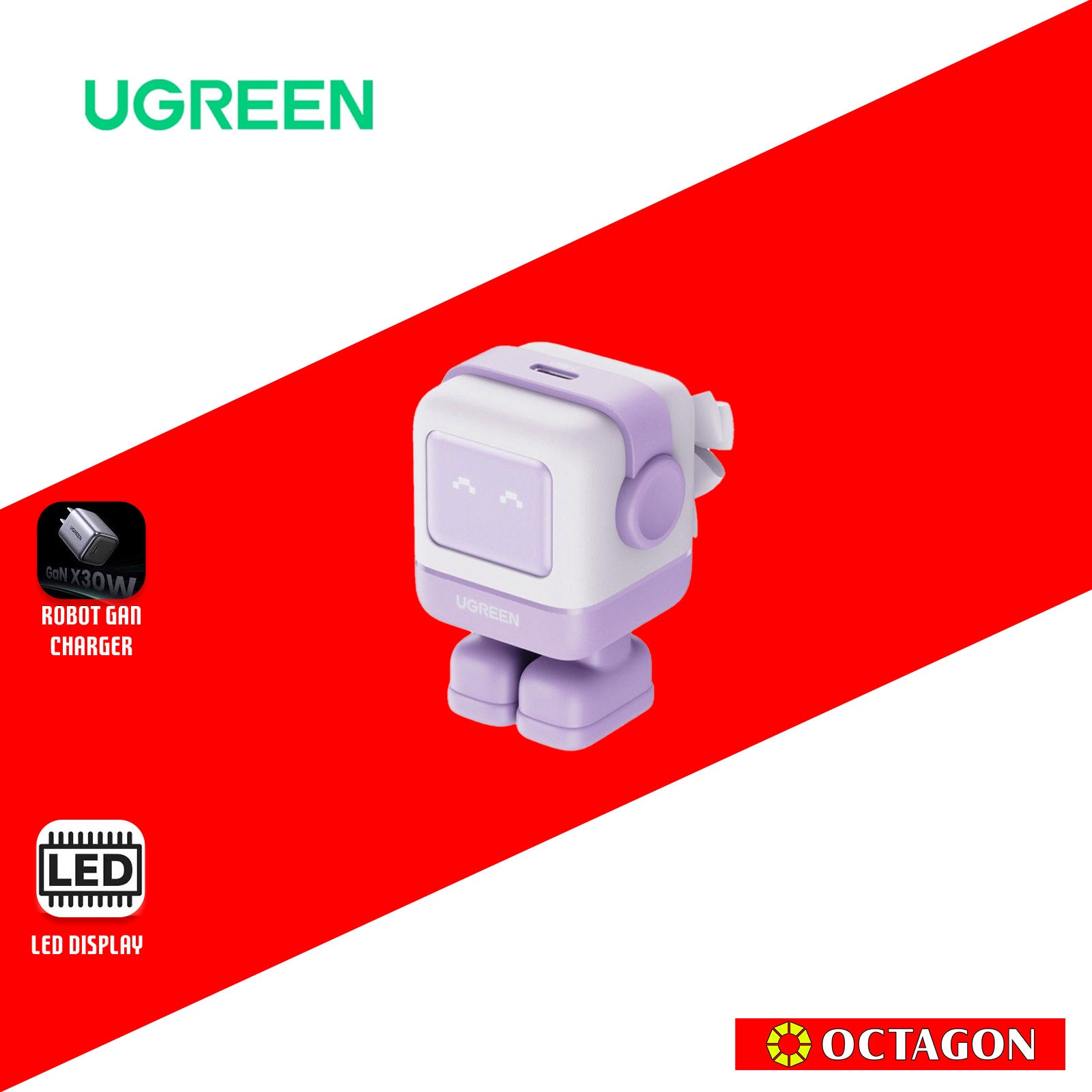 UGREEN CD359/25036 MINI ROBOT NEXODE PURPLE