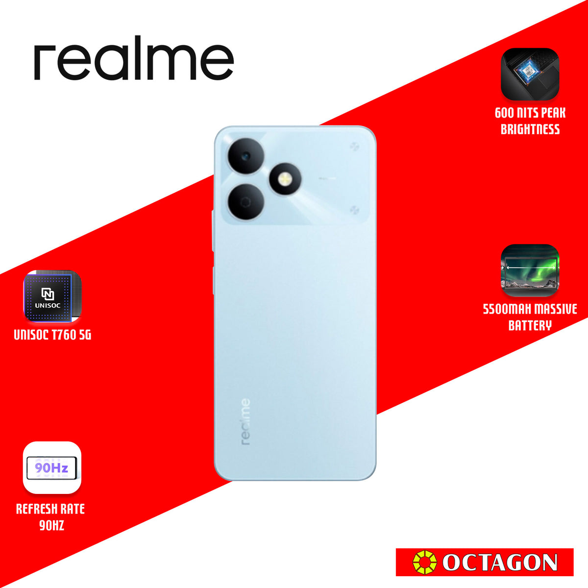 REAL ME NOTE 80 4GB 128GB BLUE