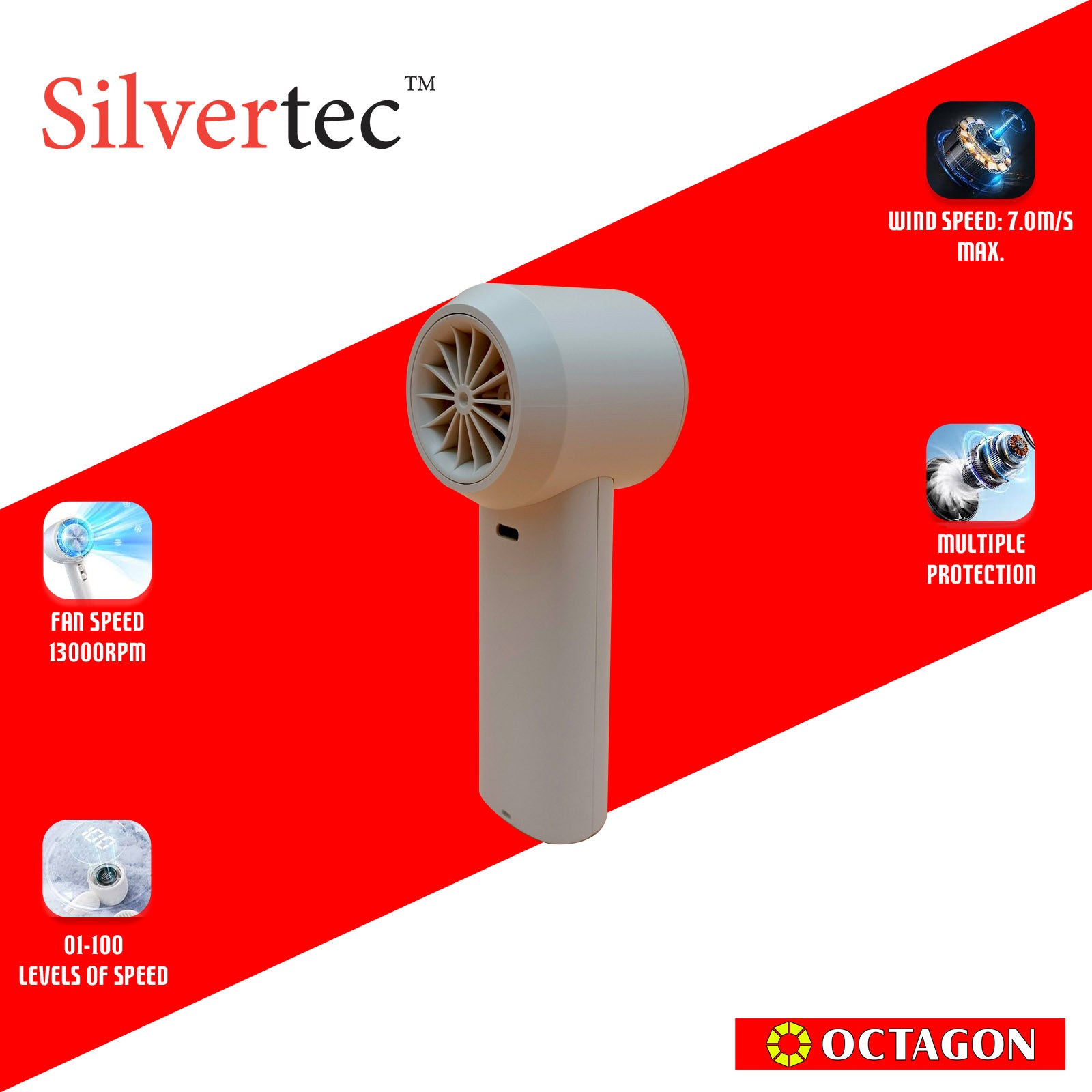 SILVERTEC SMX-IFAN5 ICE COOLING PORTABLE FAN