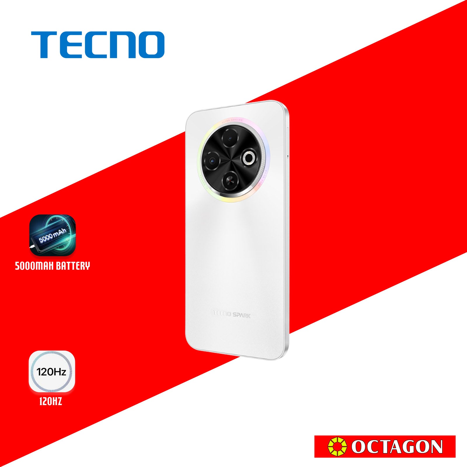 TECNO SPARK 30C KL5 8GB 256GB ORBIT WHITE