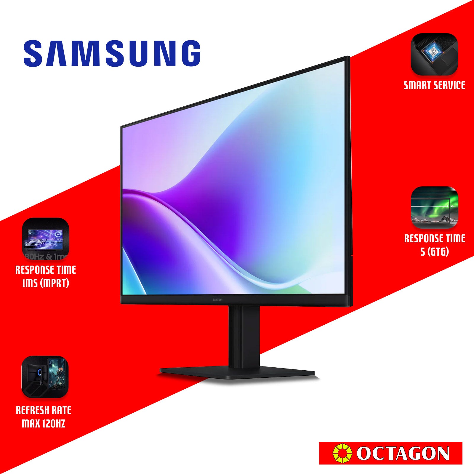 SAMSUNG LS24F320GAEXXP 24 IPS MONITOR 120HZ