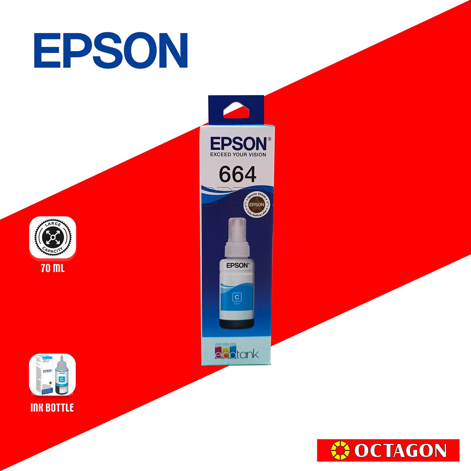 EPSON T664200 CYAN INK TANK