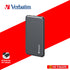 VERBATIM 66628 POWER BANK 20000MAH / 22.5W ALUMINIUM - PD + QC3.0 (GREY)