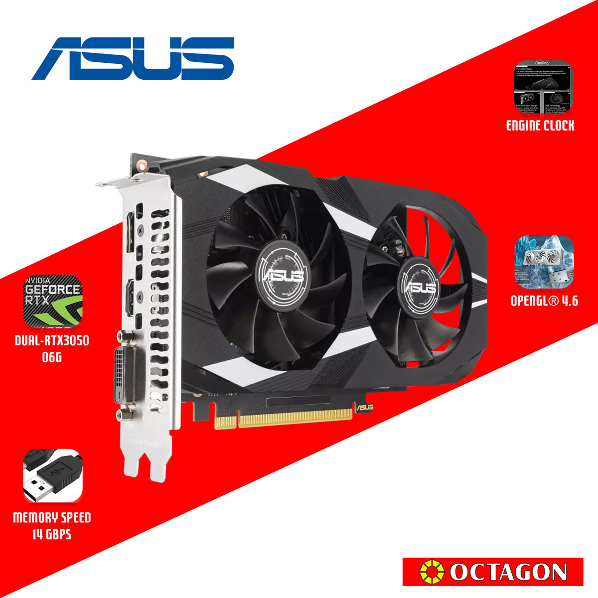 ASUS DUAL RTX3050 O6G