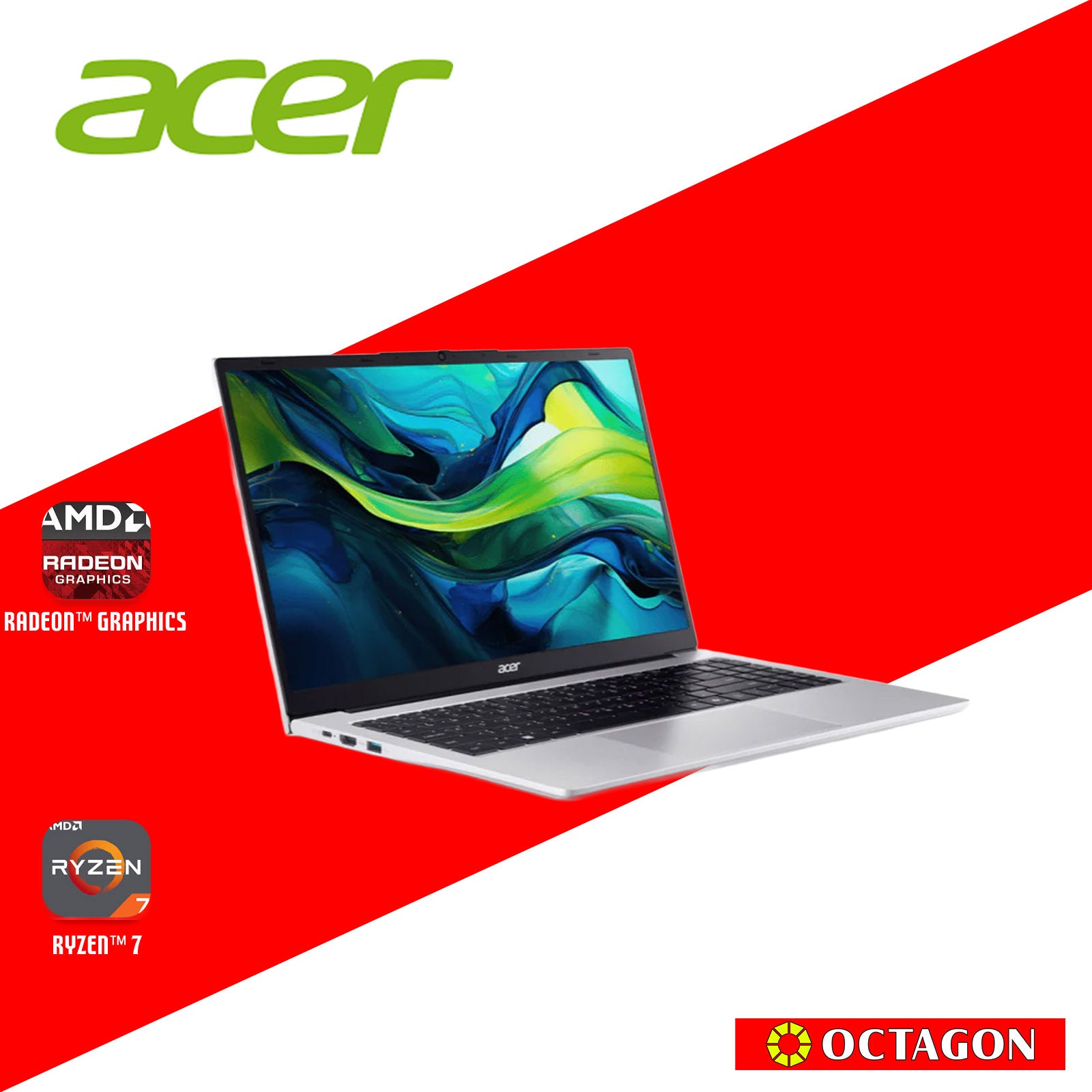 ACER ASPIRE LITE AL15-41P-R16X/ RYZEN 7 5700U/ 8GB/ 512GB SSD/ 15.6" IPS FHD/ WIN 11/ SILVER