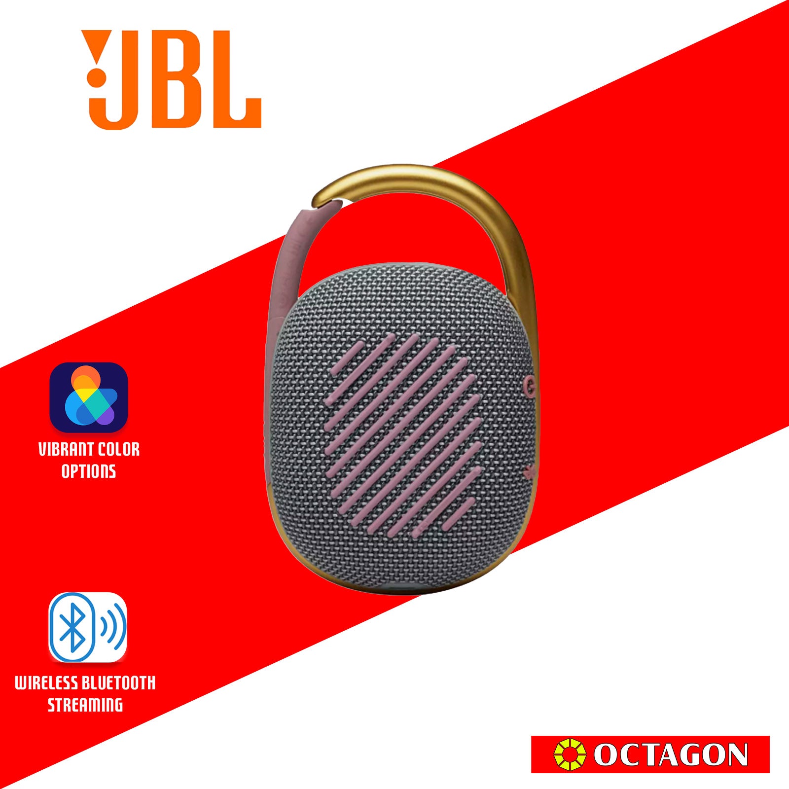 JBL CLIP 4 GRAY BT SPEAKER ULTRA