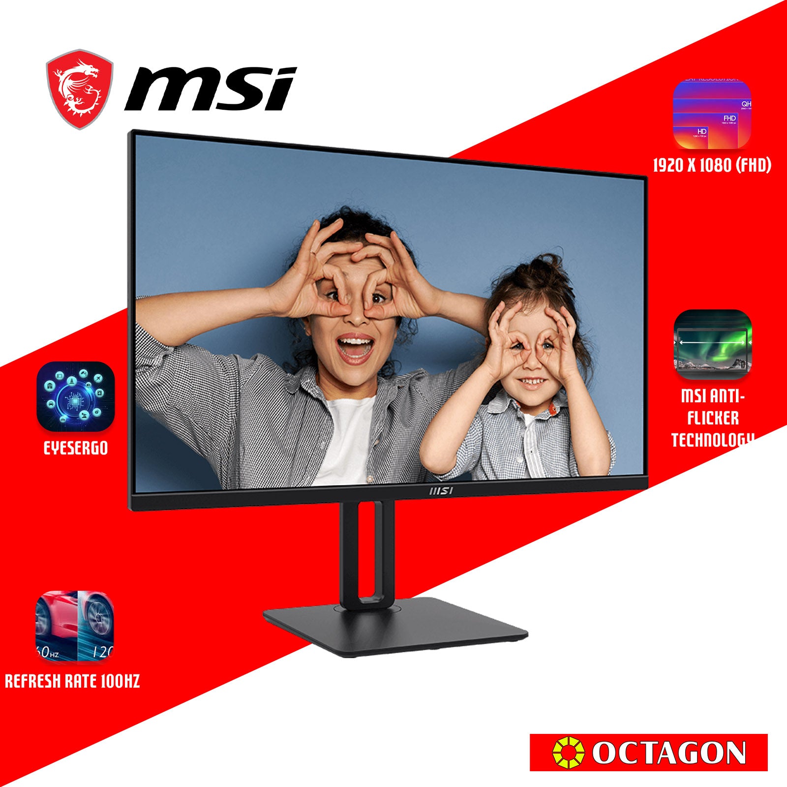 MSI PRO MP275 27" 100HZ FHD IPS MONITOR
