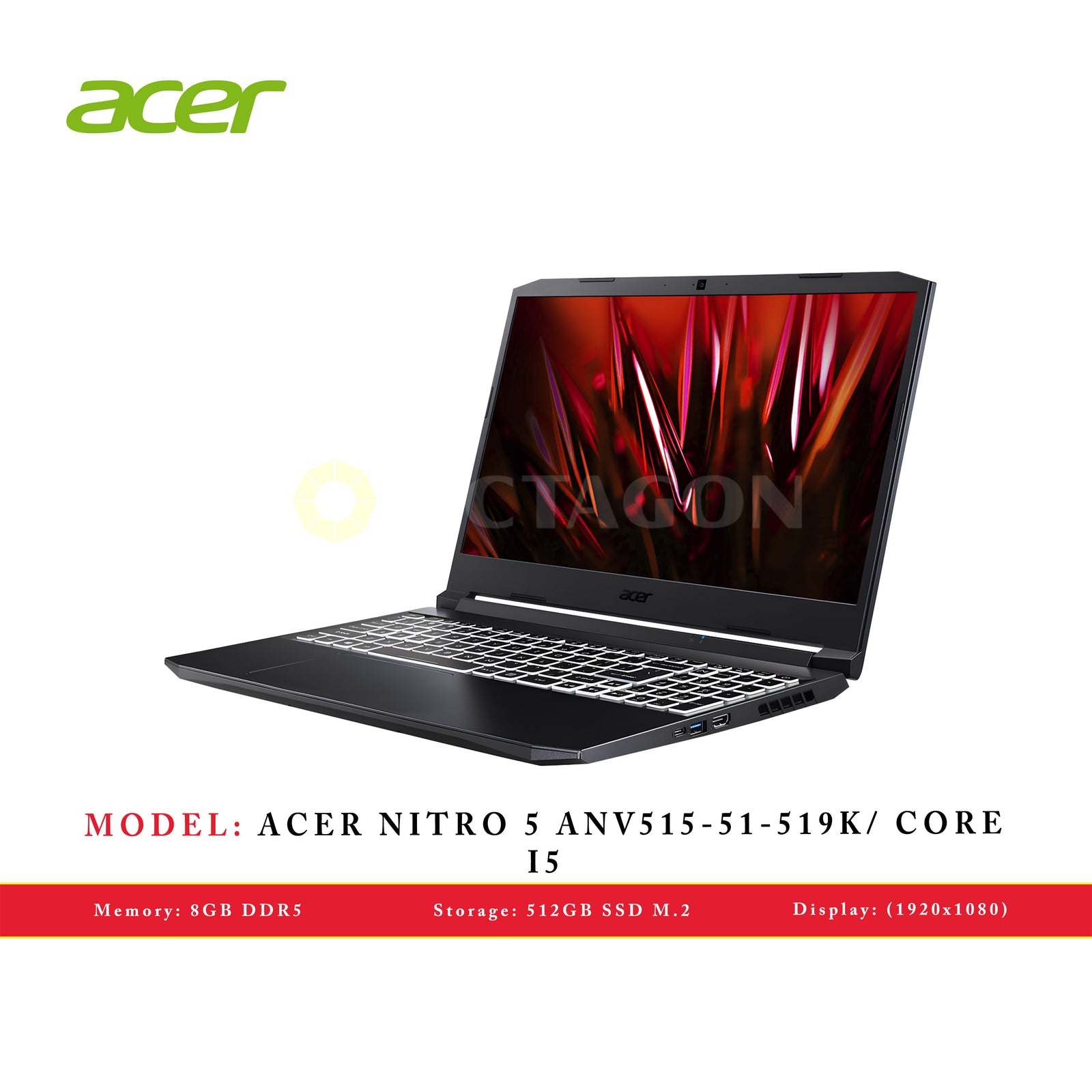 ACER NITRO 5 ANV515-51-519K/ CORE I5