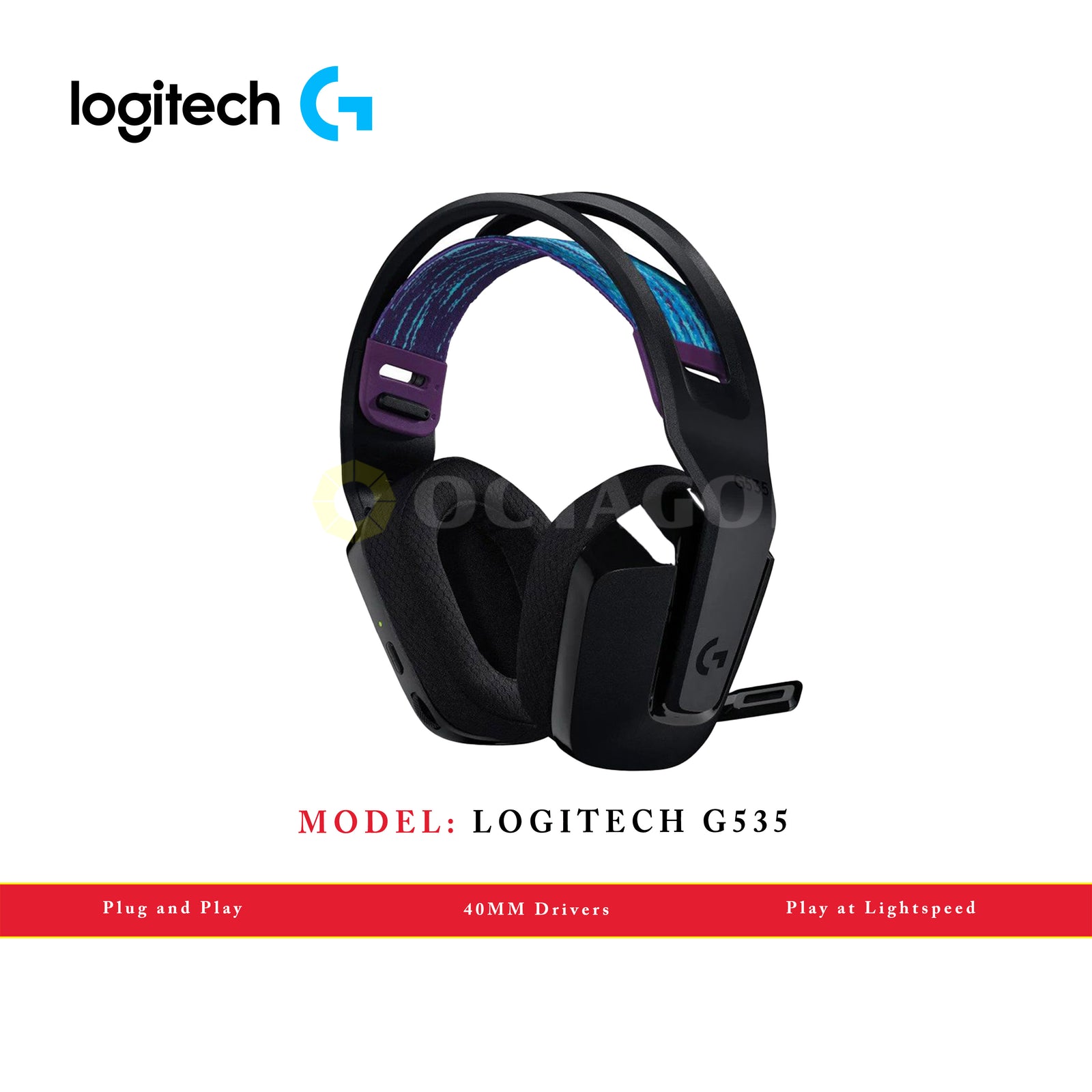 Logitech G535 WIRELESS GAMING HEADSET LIGHTSPEED
