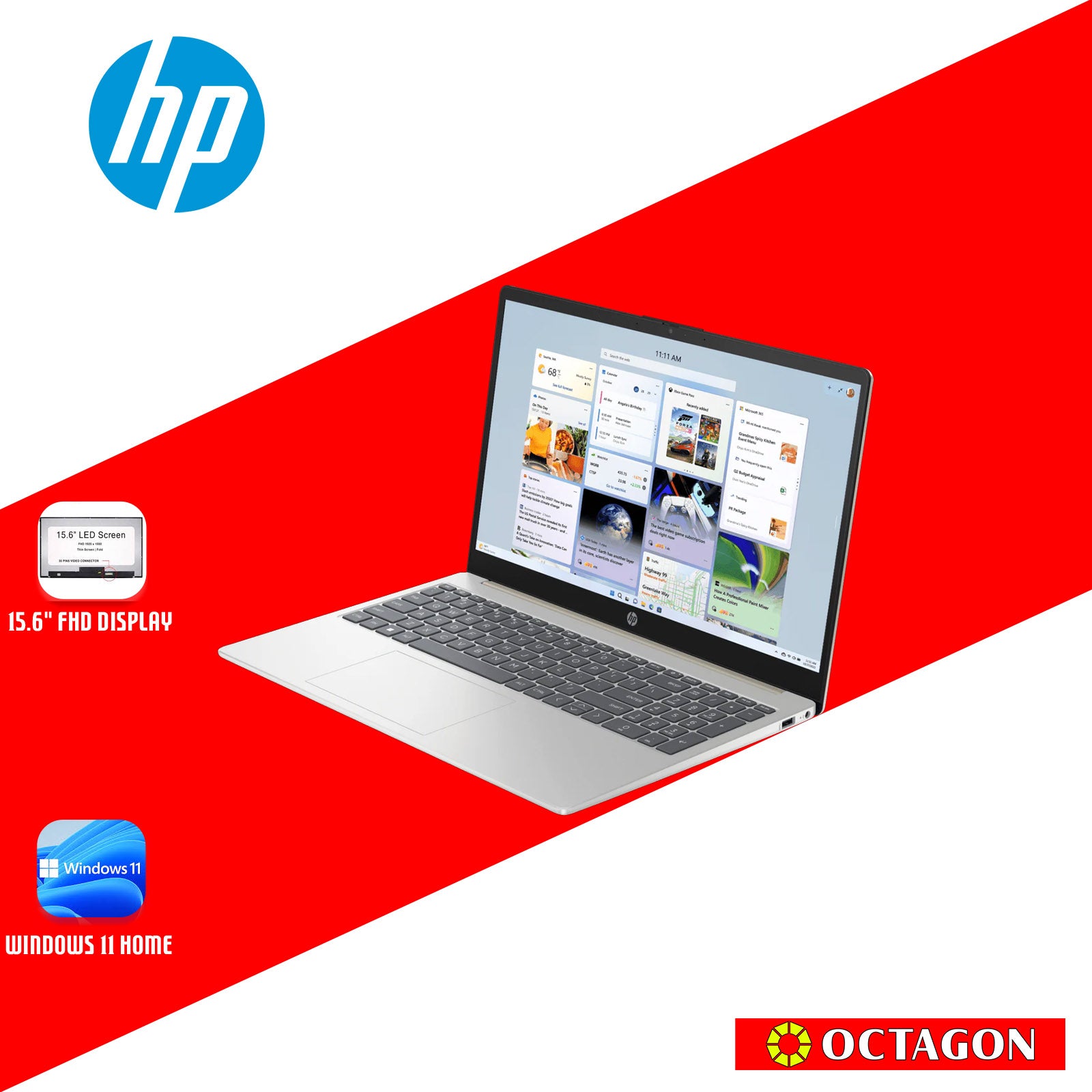 HP 15-FC0413AU/ RYZEN 3-7320U/ 8GB DDR5/ 512GB SSD/ 15.6
