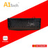A1TECH AC-KB725-BK USB KEYBOARD 104 KEYS BLACK