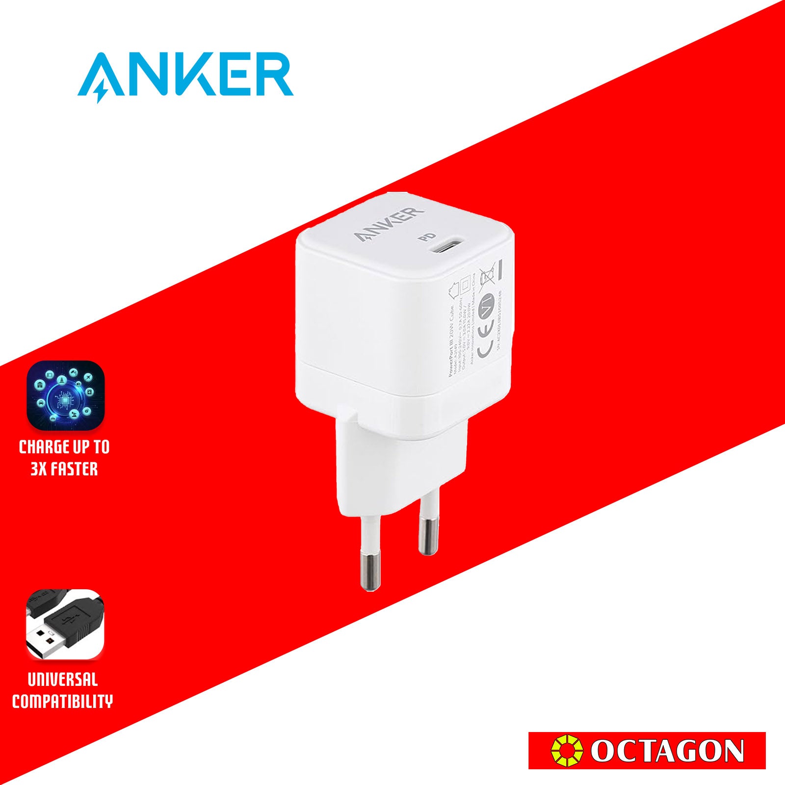 ANKER A2149J21 20W CUBE WHITE