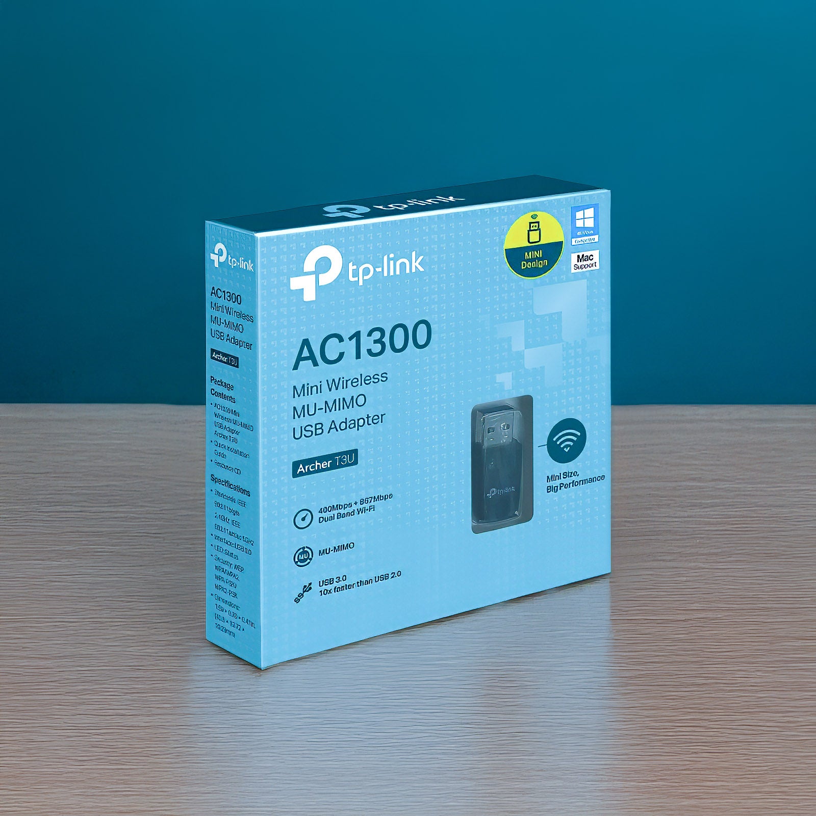 TPLINK ARCHER T3U PLUS AC1300 WIRELESS DUAL BAND USB ADAPTER