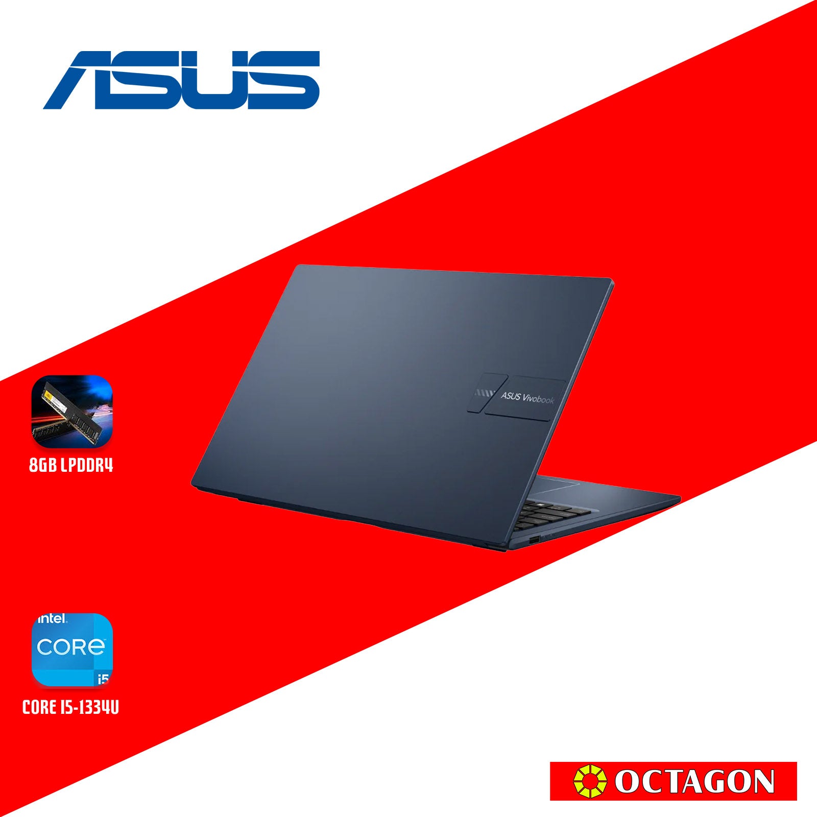 ASUS X1504VA-NJ1622WSM/ CORE I5-1334U/ 8+8GB/ 512GB SSD/ 15.6