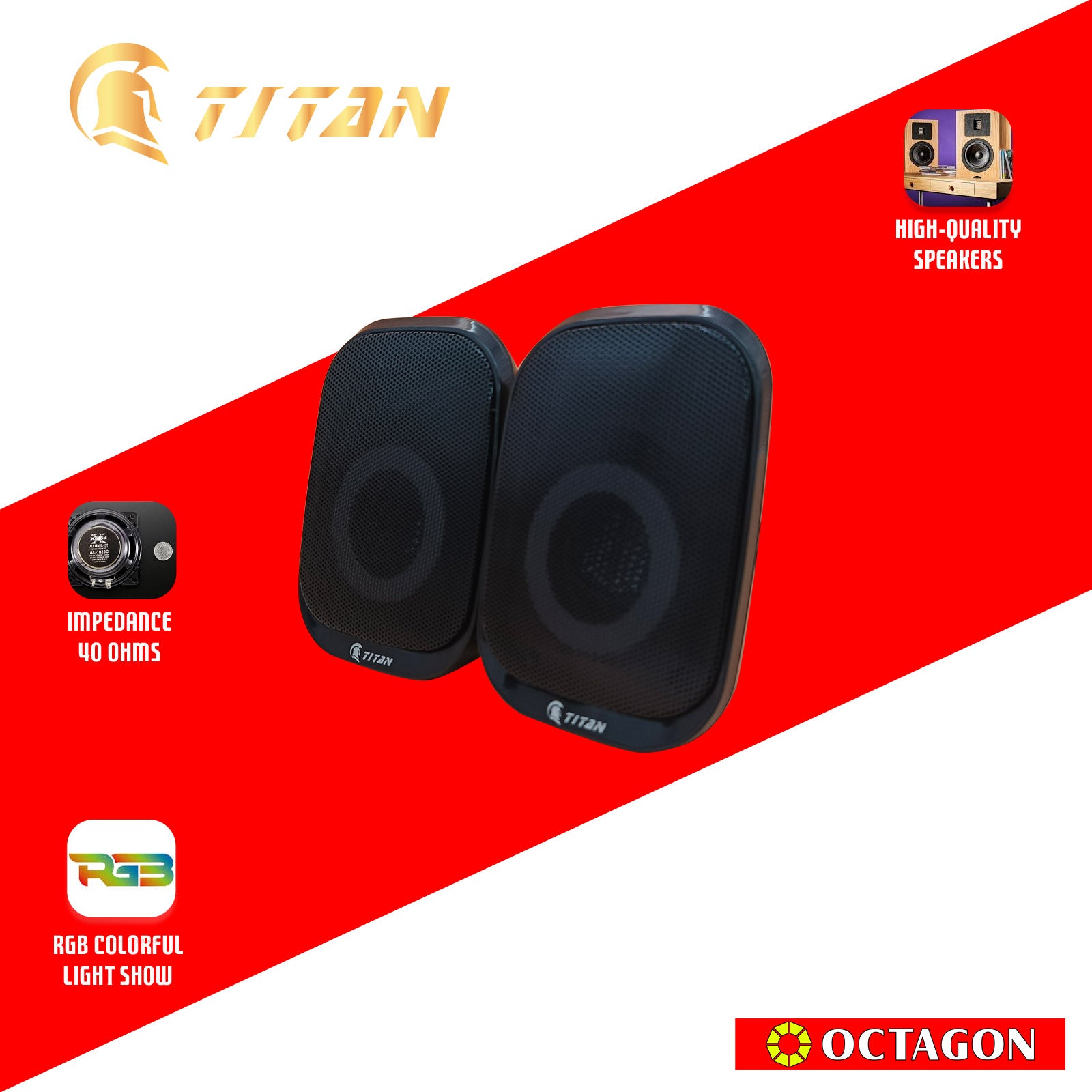TITAN TIS-X7 RGB BLUETOOTH 2.0 SPEAKER 10W