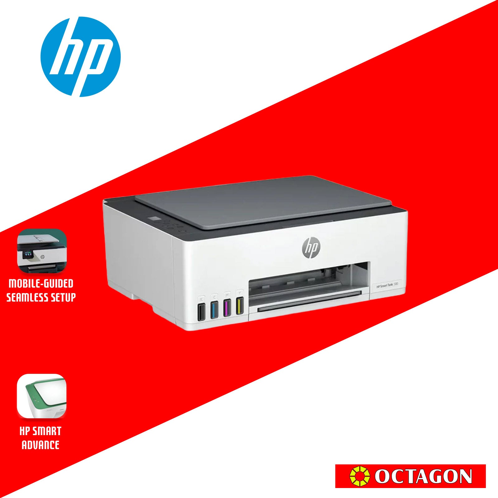 HP 1F3Y2A SMART TANK 580 AIO (GT53/GT52) PRINT/COPY/SCAN WIRELESS
