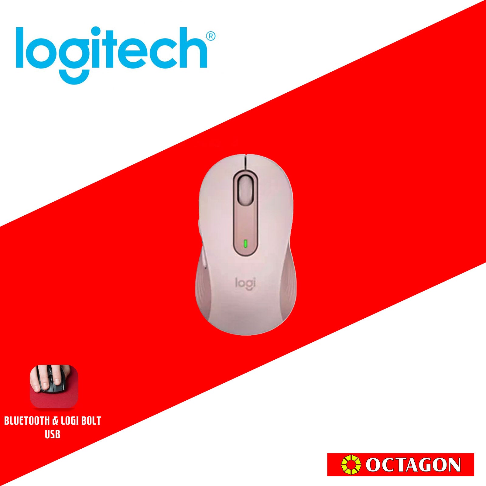 LOGITECH M650 ROSE MOUSE SIGNATURE SILENT TOUCH