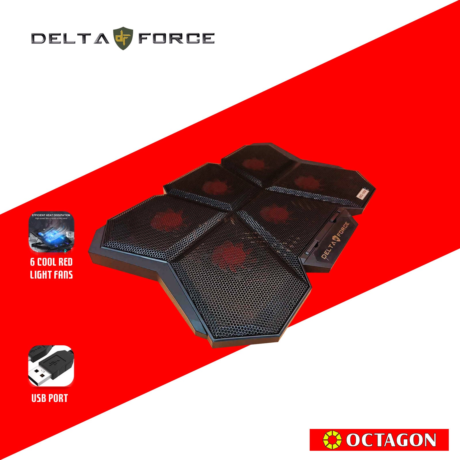 DELTA FORCE DCC-002 17 NOTEBOOK COOLER